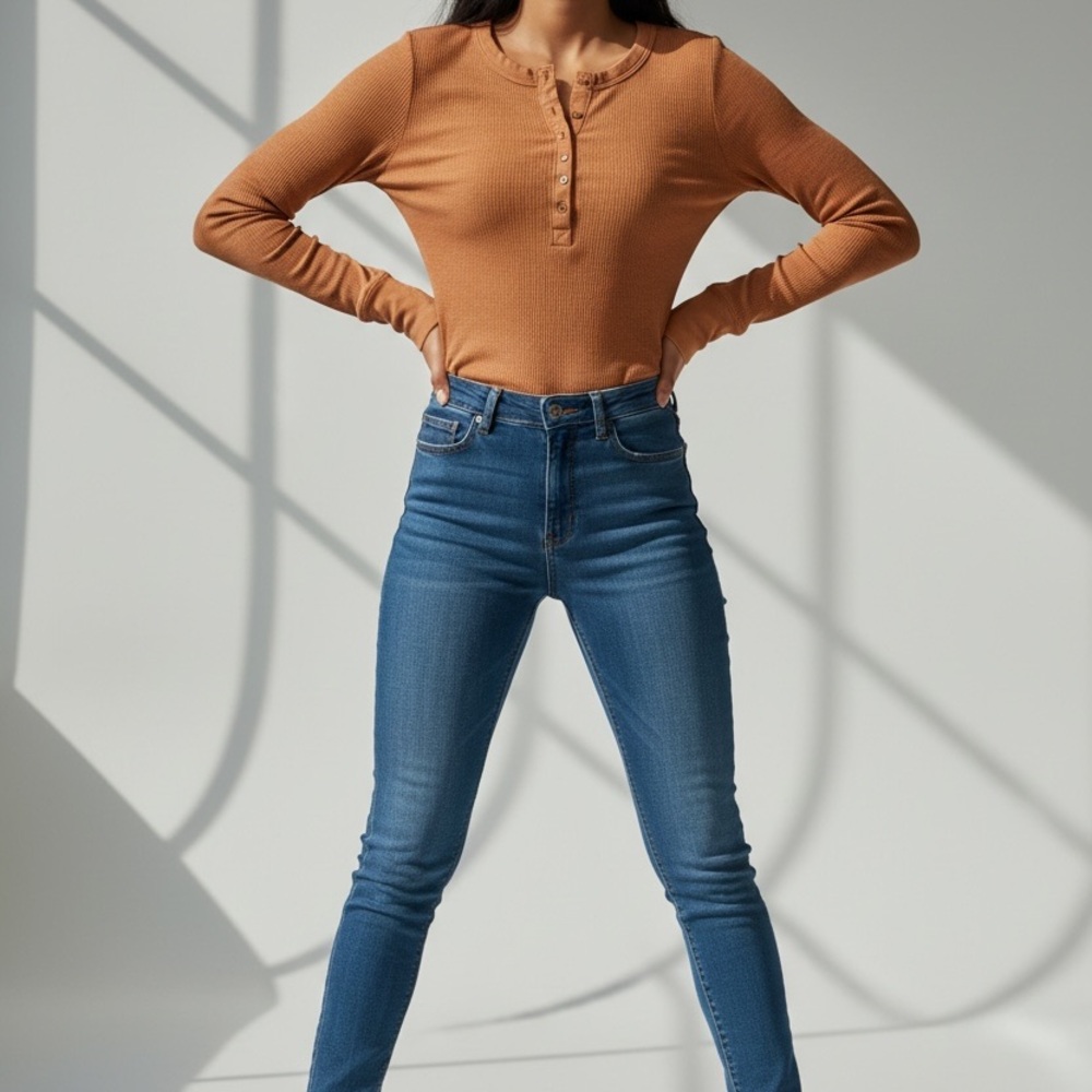Aerie Women's rust colored Long Sleeve Top